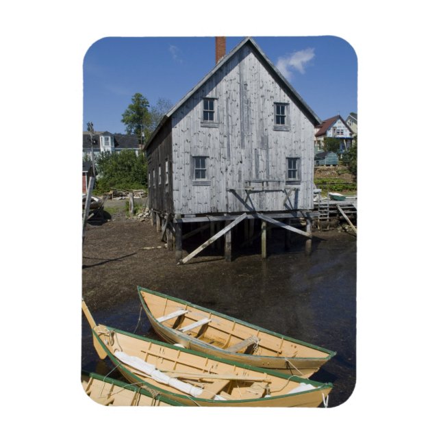 Dory builder, Lunenburg, Nova Scotia, Kanada Magnet (Vertikal)