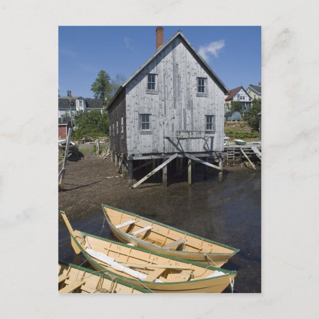 Dory builder, Lunenburg, Nova Scotia, Kanada Postkarte (Vorderseite)