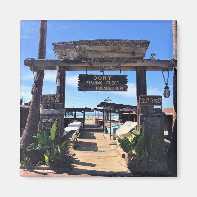 Dory Fishing Fleet, Newport Beach, Kalifornien Magnet (Vorne)