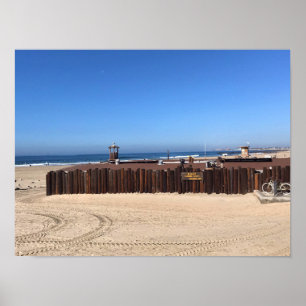 Dory Fishing Fleet, Newport Beach, Kalifornien Poster