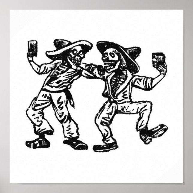 Dos Amigos Posada Calavera Poster (Vorne)
