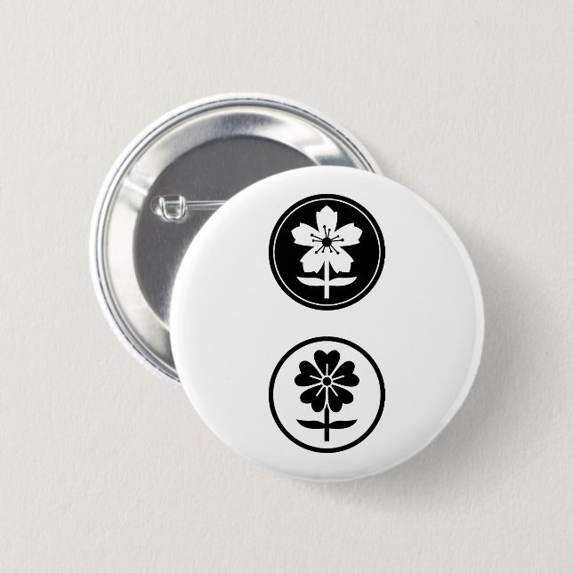 dos Flores Button (Vorne & Hinten)