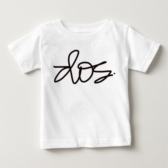 Dos. Geburtstagstee. Baby T-shirt (Vorderseite)