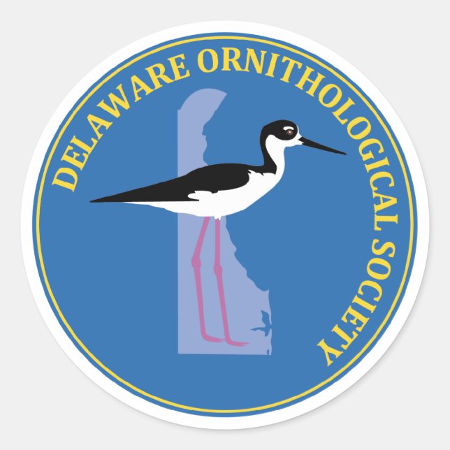 DOS-Logo-Aufkleber Runder Aufkleber (Vorderseite)