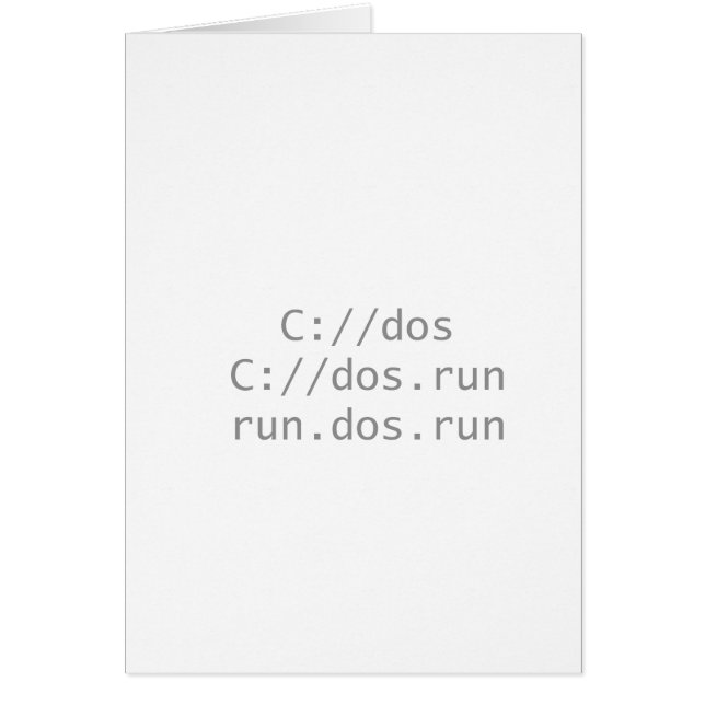 DOS, lustiger Geeky (Vorne)
