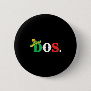 Dos Sombrero Mexikanischer Geburtstag Cinco De May Button