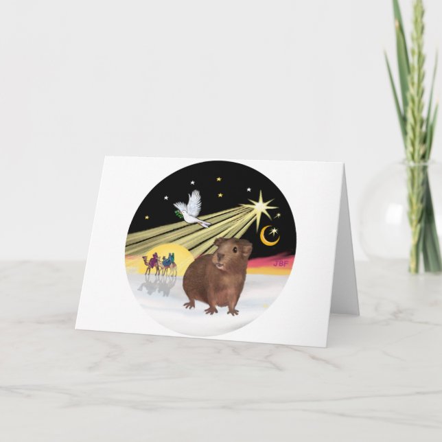 Dose - Guinea Schwein 3 Feiertagskarte (Vorderseite)