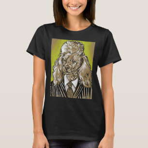 Dose in Pinstripes, Tinte und Acrylfarbe T-Shirt