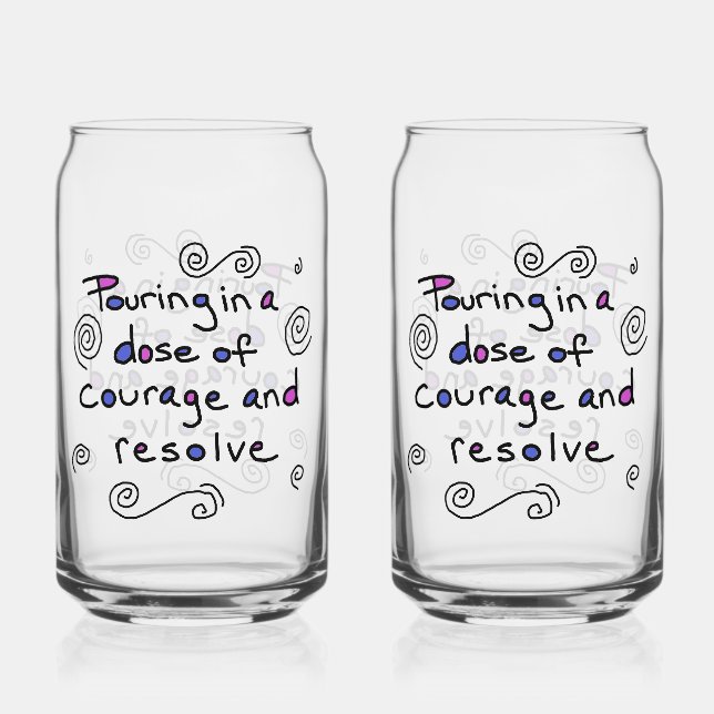Dose of Courage Glass Dosenglas (Vorderseite)