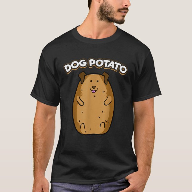 Dose Potato Funny Niedlich Fat Potato Canine Tieri T-Shirt (Vorderseite)