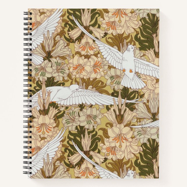 Dose und Lily Floral Print Notizbuch (Vorderseite)