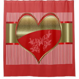 Dosen des Herzduschvorhangs Duschvorhang