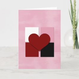 Dosen & HerzValentinstag Grußkarte Feiertagskarte