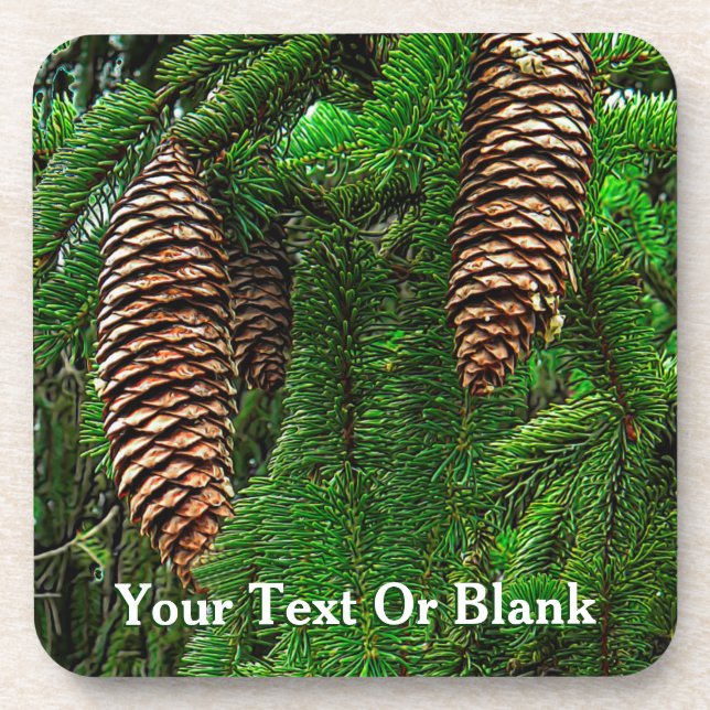 Dosen und Nadeln Getränkeuntersetzer (Vorderseite)