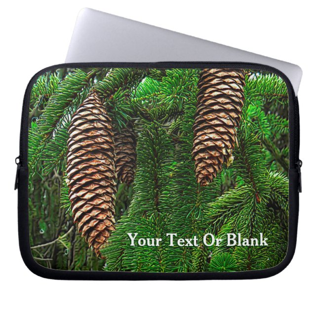 Dosen und Nadeln Laptopschutzhülle (Vorderseite)