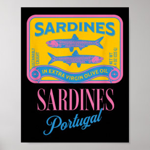 Dosenfisch Dosen-Sardinen Dosenfisch Portugal Ital Poster