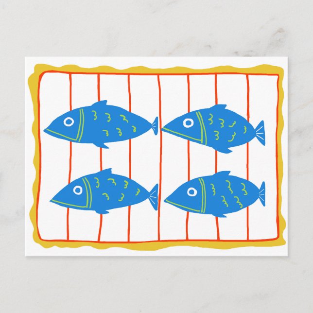 Dosenfisch-Postkarte Postkarte (Vorderseite)