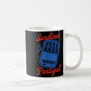 Dosenfisch Sardinen Retro-Grafik Sommer für Männer Kaffeetasse