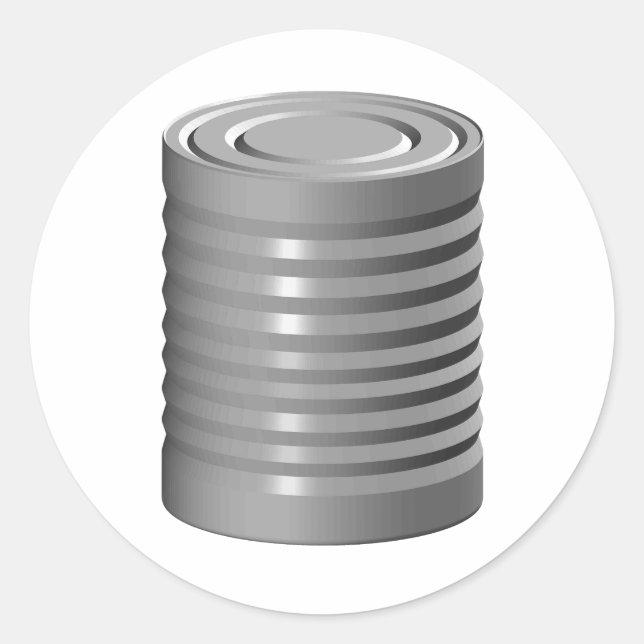 Dosenkleber Runder Aufkleber (Vorderseite)