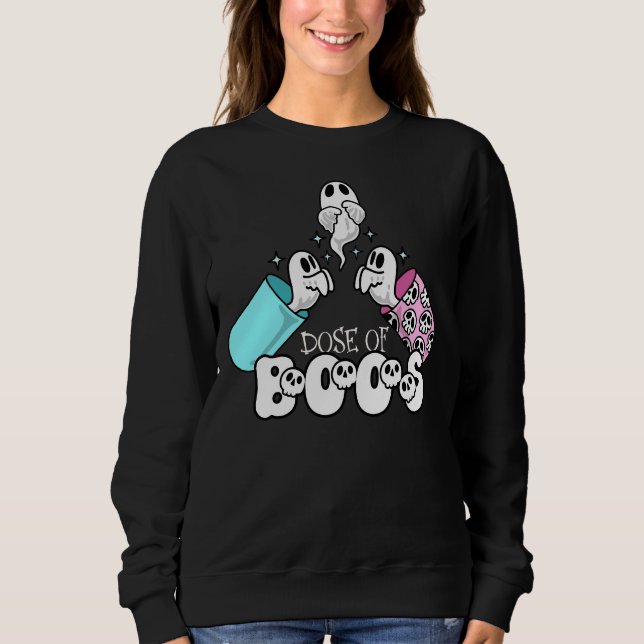 Dosierung von Boos Funny Ghost Medical Halloween Sweatshirt (Vorderseite)