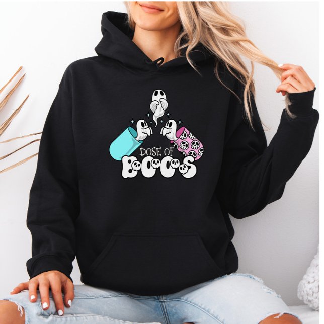Dosierung von Boos Spooky Medical Ghost Halloween Hoodie (Von Creator hochgeladen)