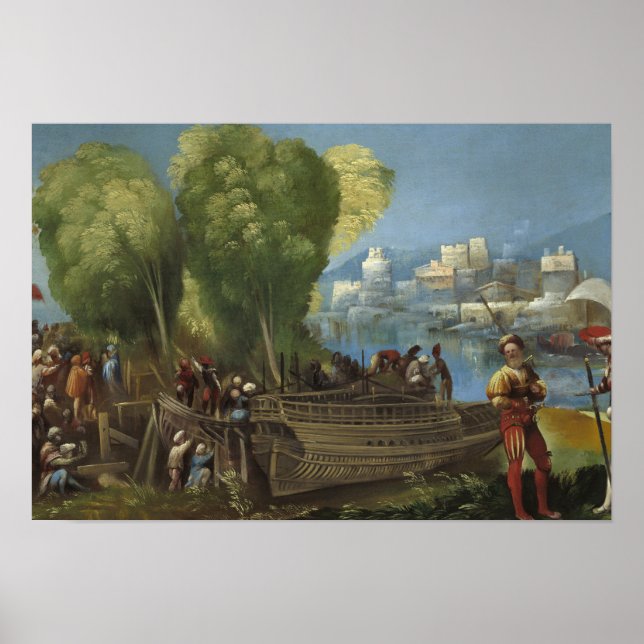 Dosso Dossi - Aeneas und Achates über Libyen Poster (Vorne)