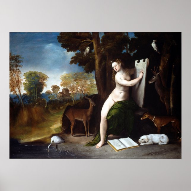 Dosso Dossi Circe und ihre Lieblinge in einer Land Poster (Vorne)