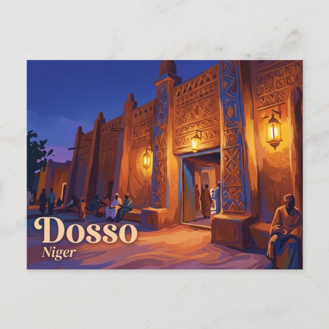 Dosso-Palast Niger Postkarte (Vorderseite)