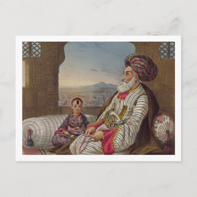 Dost Mahommed (1793-1863) King of Caubul and his Y Postkarte (Vorderseite)