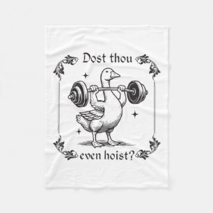 Dost you sogar hoist_ Funny Medieval Gym Workout G Fleecedecke