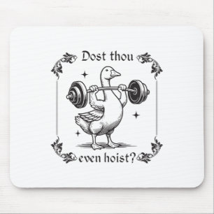 Dost you sogar hoist_ Funny Medieval Gym Workout G Mousepad