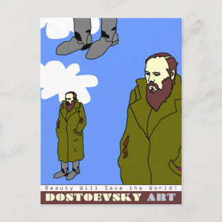 Dostoevsky Art Postkarte