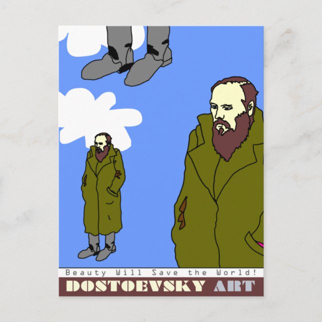Dostoevsky Art Postkarte (Vorderseite)