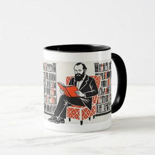 Dostojewsky zu Fuß in St. Petersburg Design Tasse