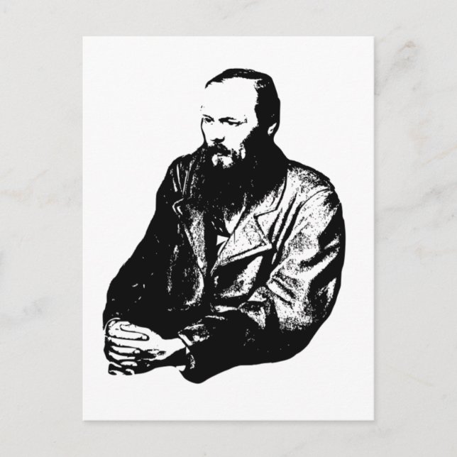 Dostoyevsky Postcard Postkarte (Vorderseite)