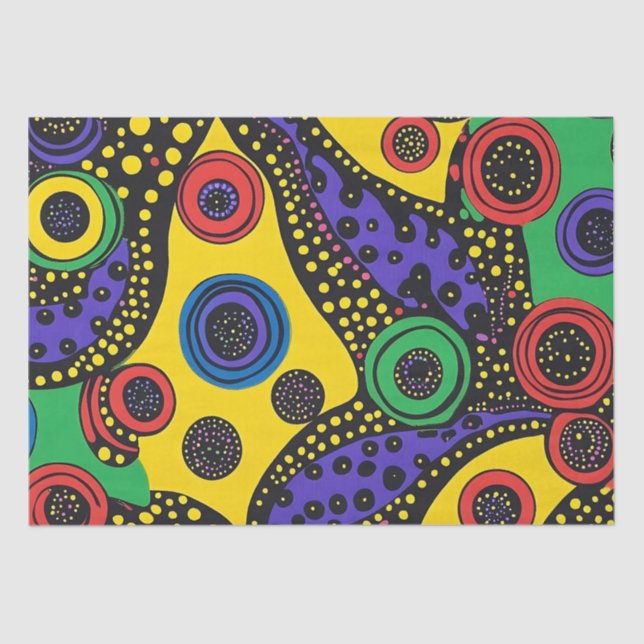 Dot Art abstrakt 9 Seidenpapier (Vorderseite)