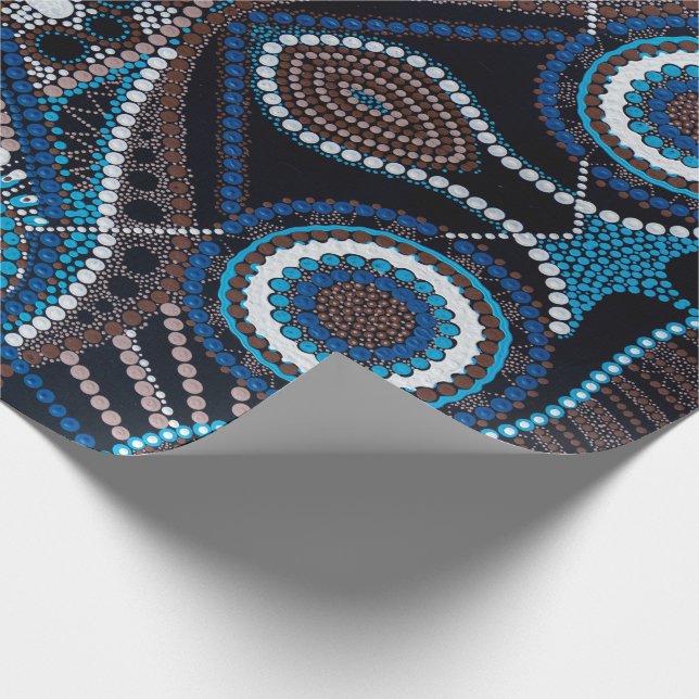 Dot Art Gift Paper Geschenkpapier (Ecke)