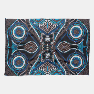 Dot Art Muster auf Küchentücher