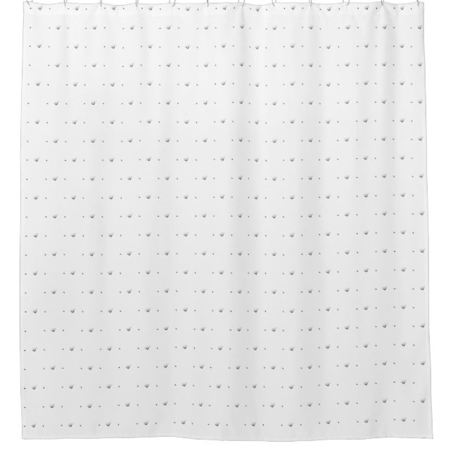 Dot, blassgrau duschvorhang (Vorderseite)