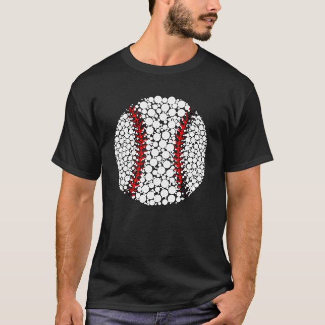 Dot Day Baseball Lover International Dot Day Polka T-Shirt (Vorderseite)