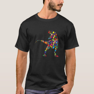 Dot Day Dinosaur farbenfroher Trex Dinosaur polka T-Shirt