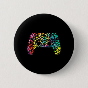 Dot Day Gamers Boy Game Controller Colorful Polka Button