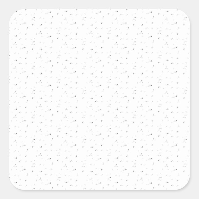 Dot Design Ten Quadratischer Aufkleber (Vorderseite)