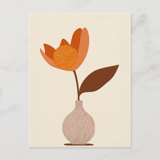 Dot Dot Blume #009 Postkarte (Vorderseite)