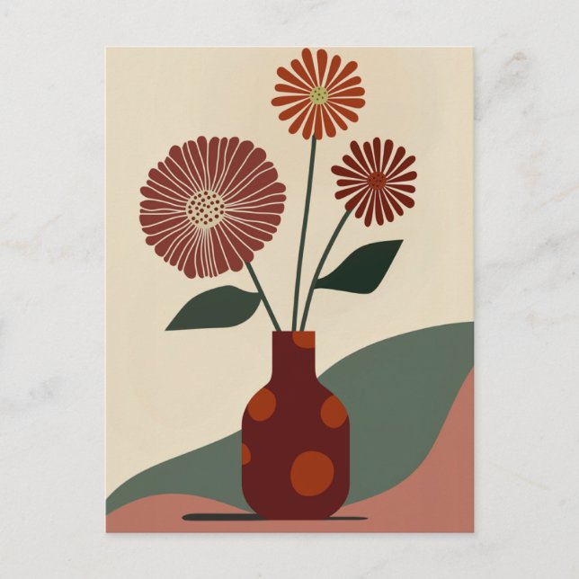 Dot Dot Blume #010 Postkarte (Vorderseite)