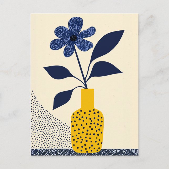 Dot Dot Blume #015 Postkarte (Vorderseite)