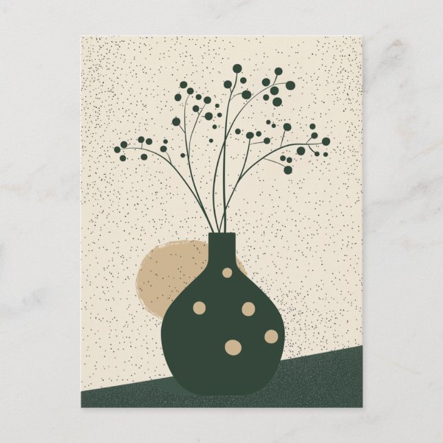 Dot Dot Blume #017 Postkarte (Vorderseite)