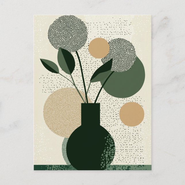 Dot Dot Blume #018 Postkarte (Vorderseite)