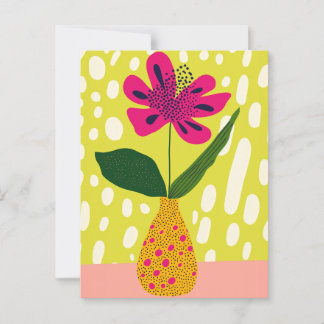 Dot Dot Blume #019 Postkarte