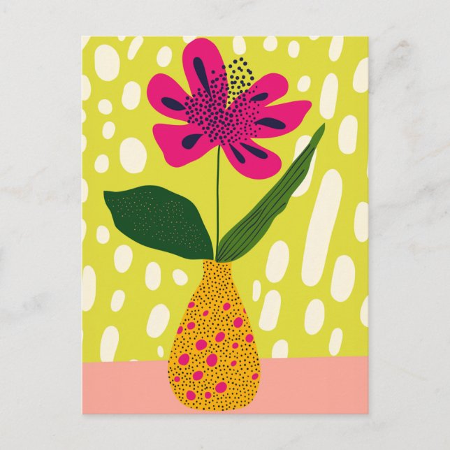 Dot Dot Blume #019 Postkarte (Vorderseite)